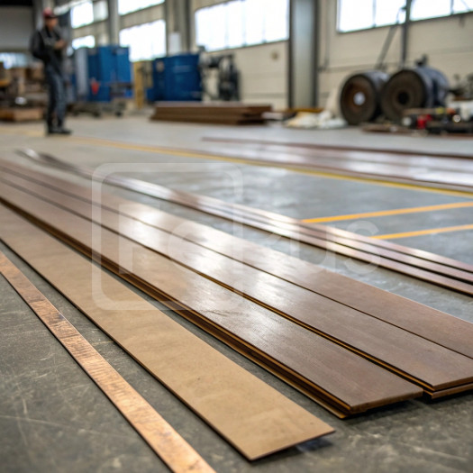 Полоса бронзовая электросварная 6х70 мм БрБ2 ГОСТ 1789-2013