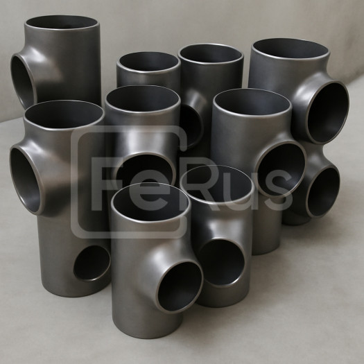 Тройник переходный стальной 114,3х3,6-76,1х2,9 DN 100 10Г2С1 ГОСТ 17376-2001